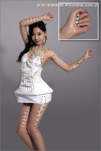 Photoshop后期打造时尚杂志女模特质感效果