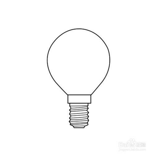如何画灯泡简笔画