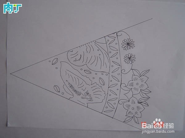 新年剪纸-福字蝶恋花