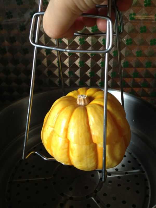 小南瓜蒸血懦米