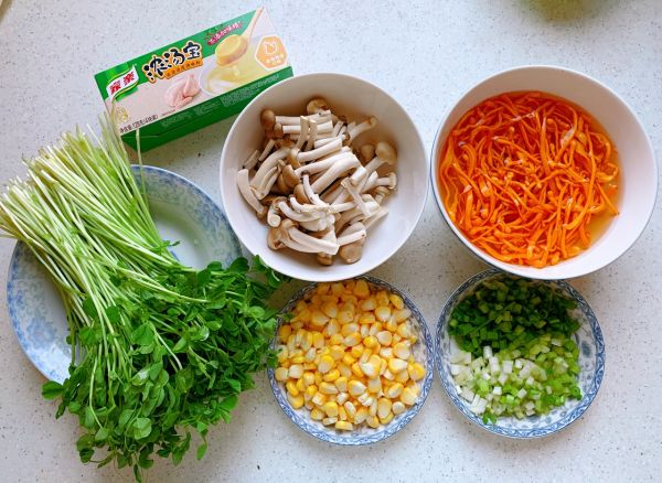 虫草花素什锦汤