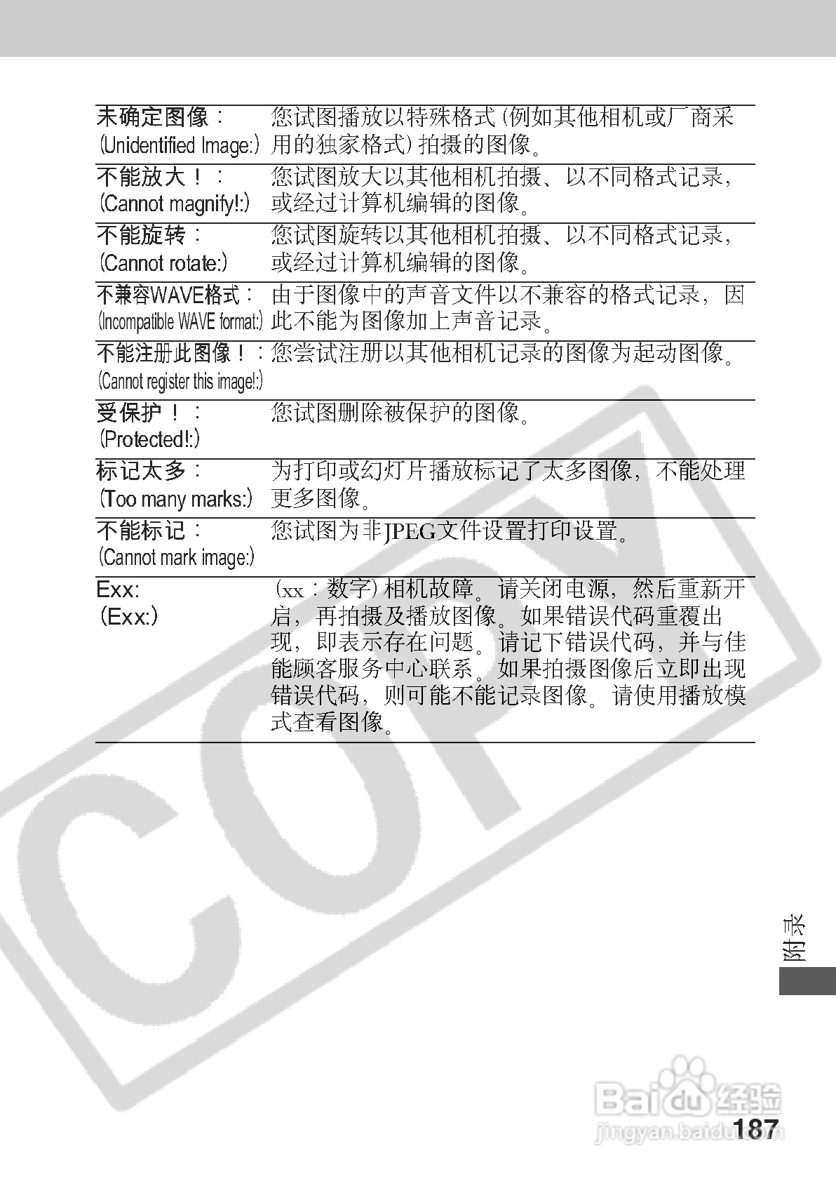 佳能PowerShot A70数码相机使用说明书:[20]