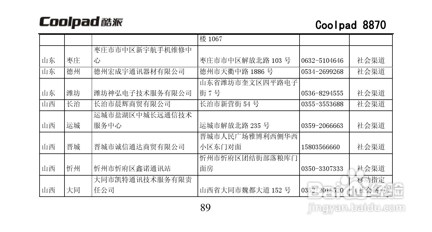 酷派Coolpad 8870手机说明书:[11]