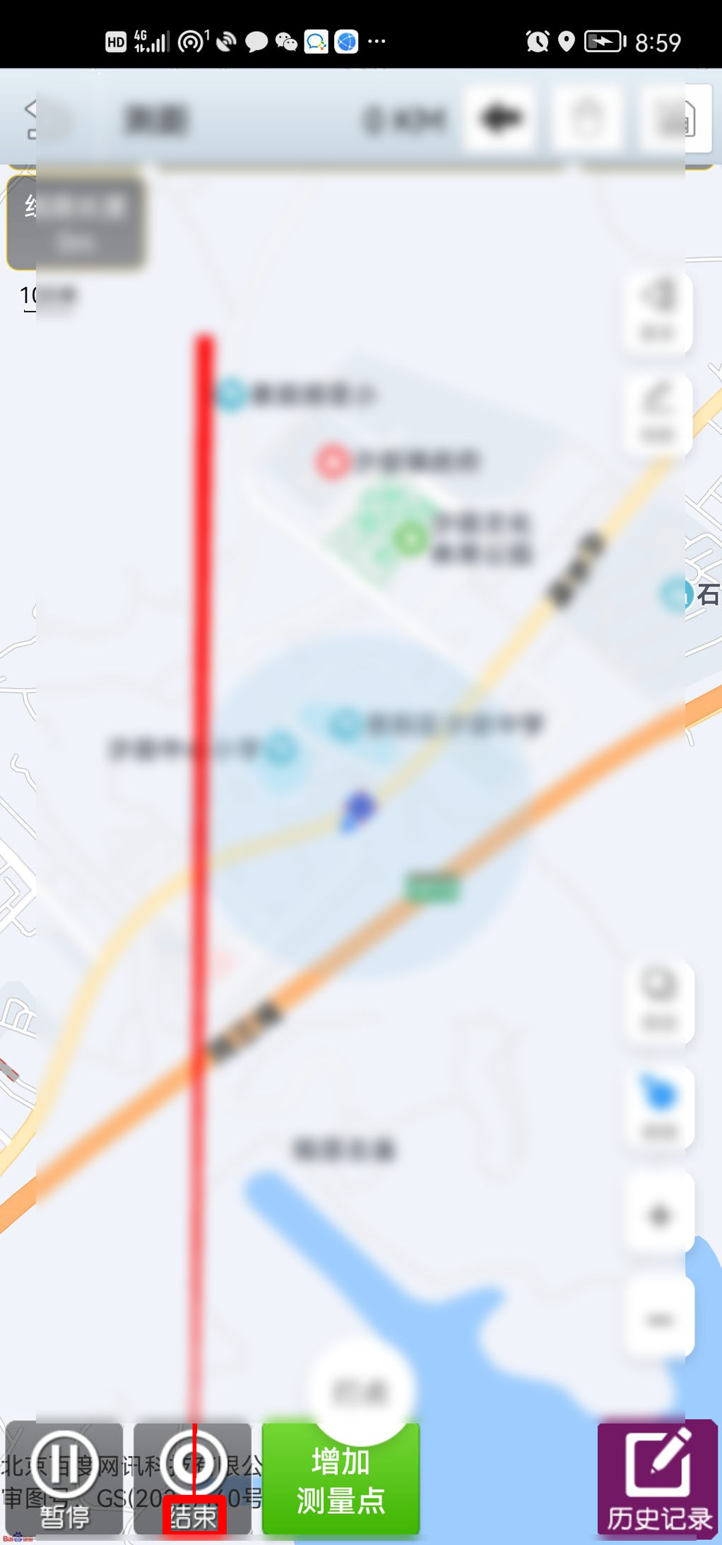 GPS工具箱怎么进行线路质量测距