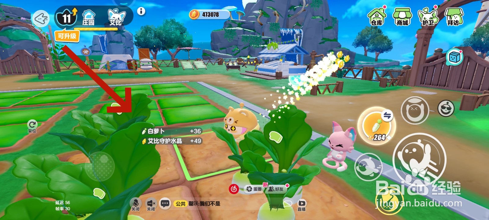 蛋仔派对游戏中如何将白萝卜放进仓库