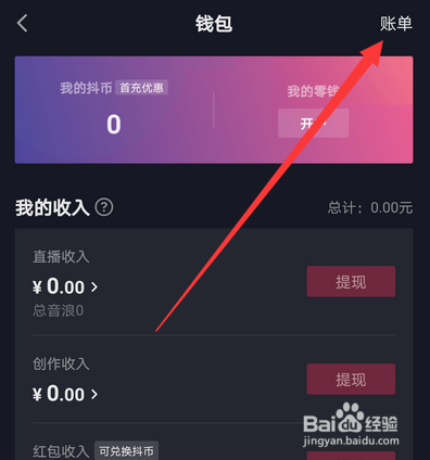抖音充值抖币记录在哪看