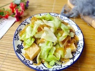 包菜烧豆腐图片