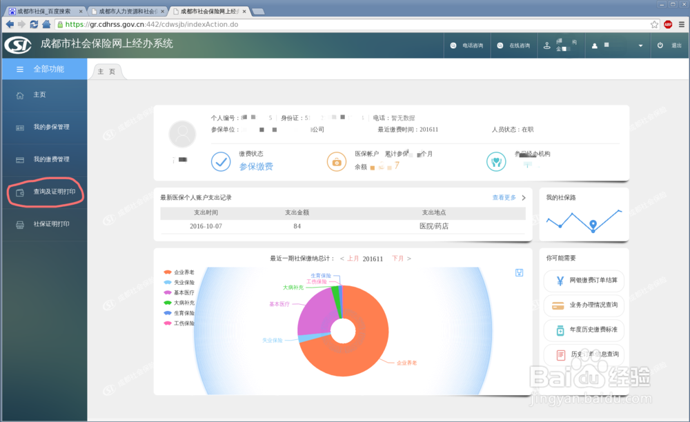 如何在网上查询社保