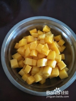 小清新芒果乳酪慕斯