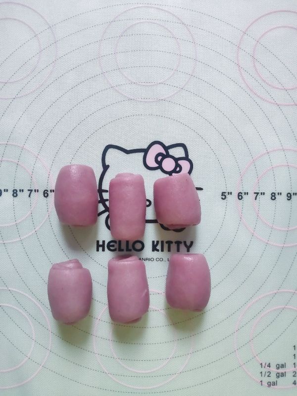 紫薯花朵豆沙酥饼