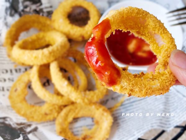 零食物语丨无油低脂香酥洋葱圈