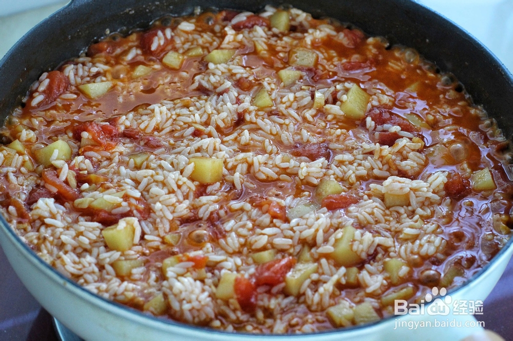 开胃番茄土豆烩饭的做法教程