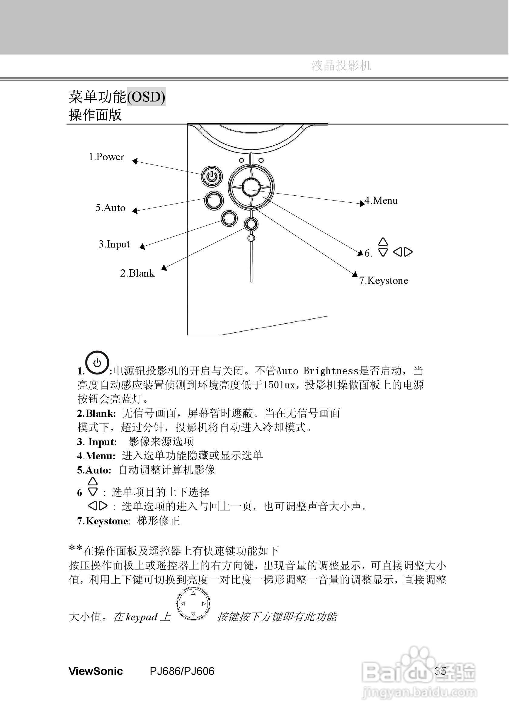 优派PJ686投影机使用说明书:[4]