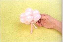 魔法气球造型教程系列之：[21]五瓣花束