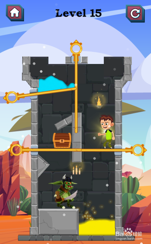 怎样帮助Ben10让其获得宝箱（Level 15）