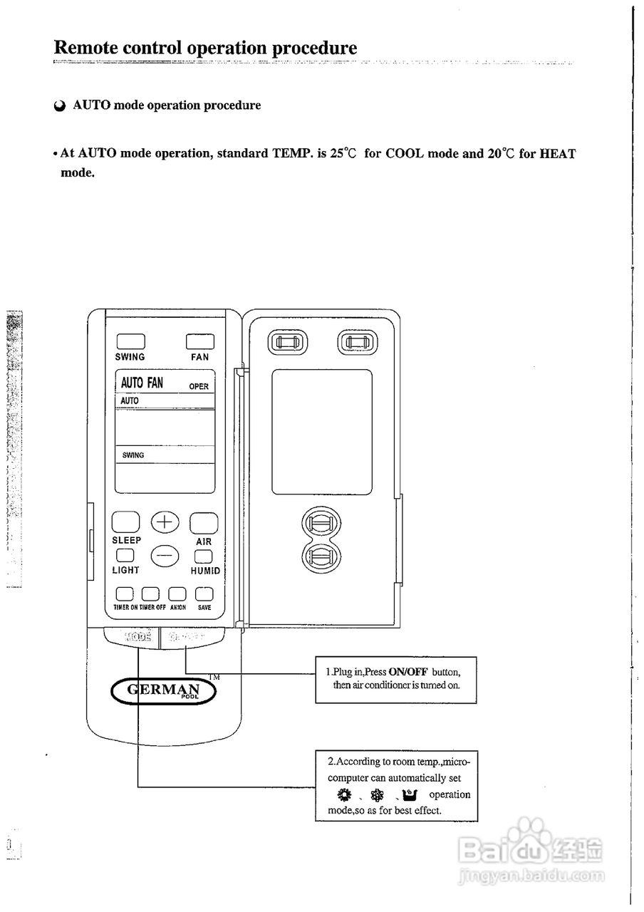 德国宝KF-50TW/A1分体式空调使用说明书:[2]