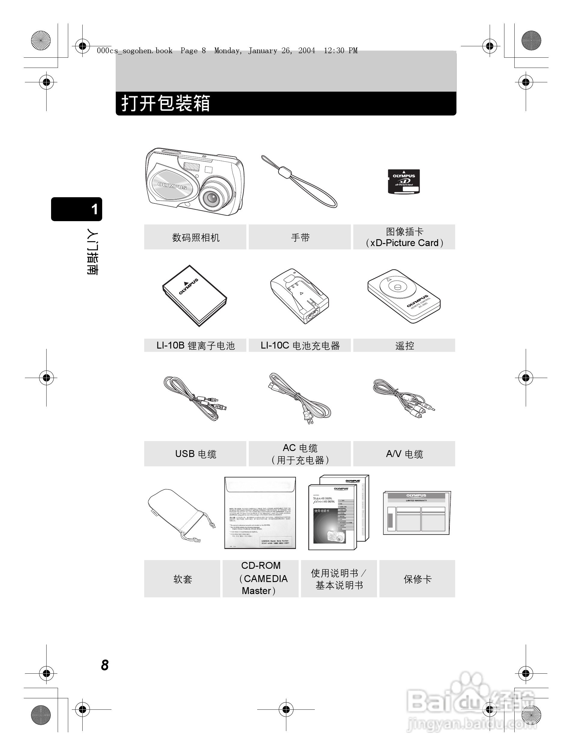 奥林巴斯 Dstylus-410 D数码相机说明书:[1]
