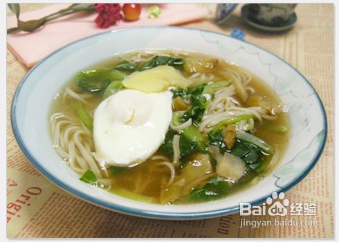 青菜鸡蛋面怎么做