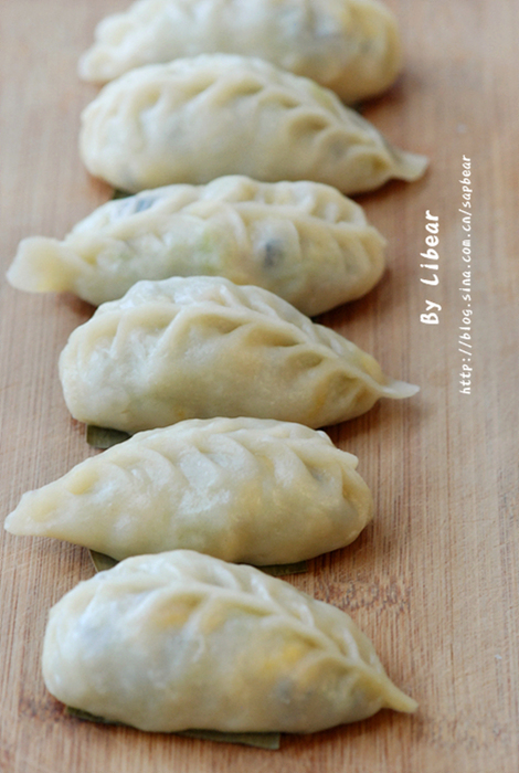 芸豆榨菜碎素蒸饺