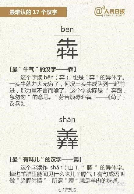 中国难识别的汉字