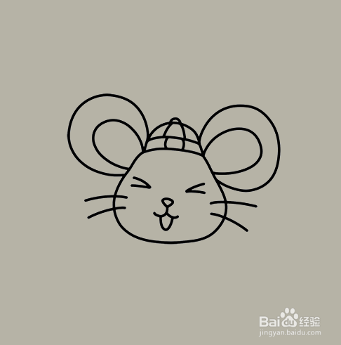 如何手工画老鼠的简笔画？