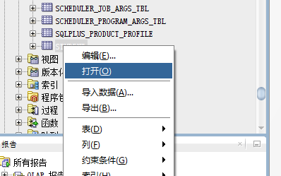 如何使用SQL Developer生成表API