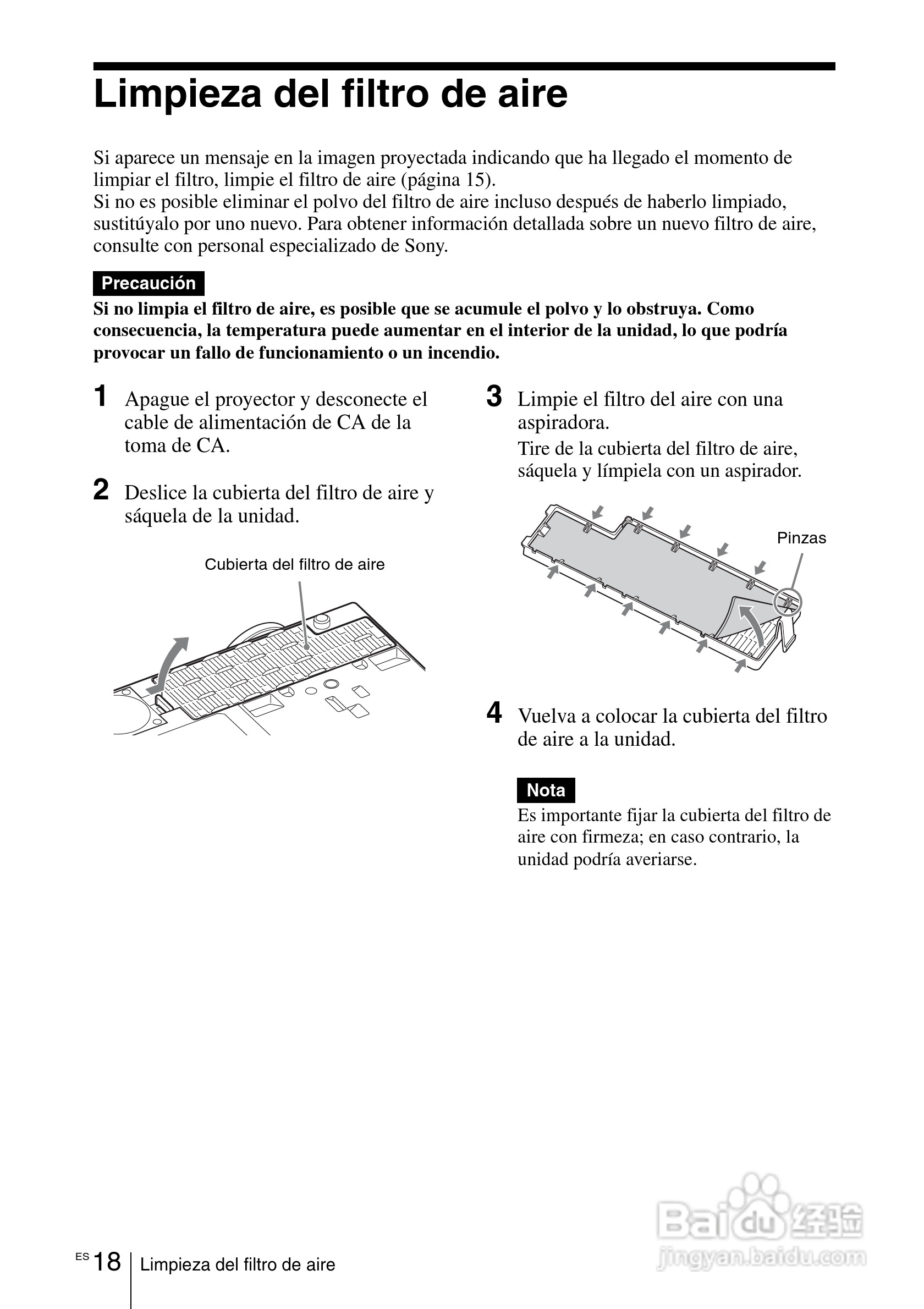 SONY VPL-EW275投影机说明书:[8]