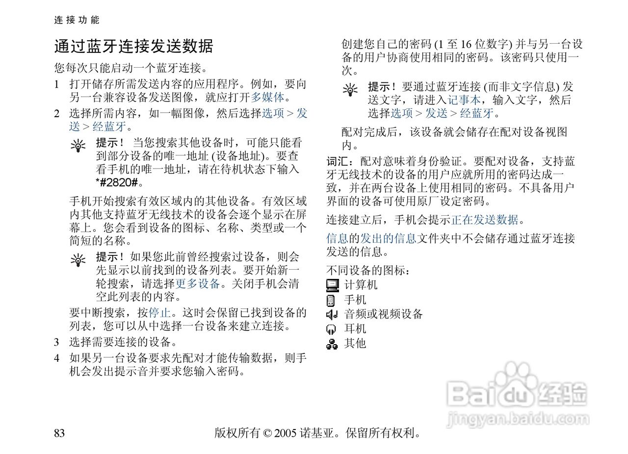 诺基亚6681手机使用说明书:[9]