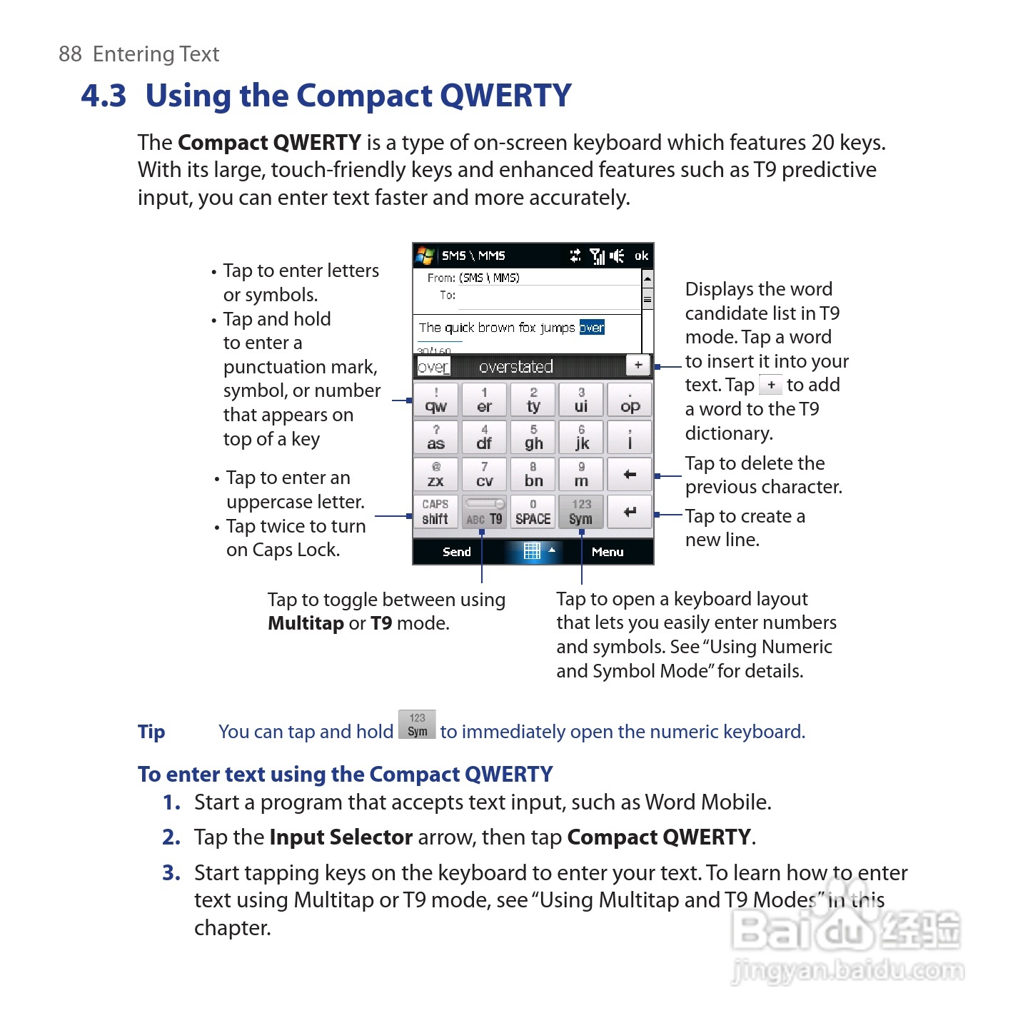 HTC Touch Cruise手机说明书:[9]