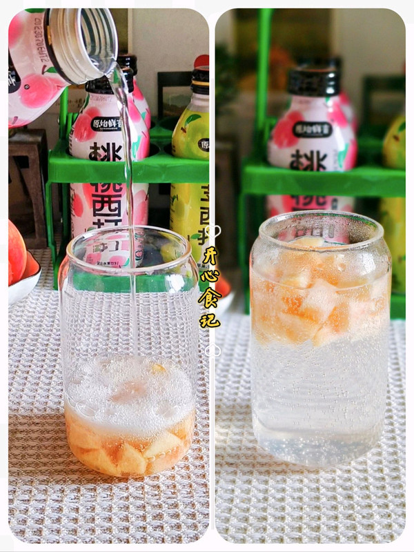 夏天专属黑枸杞蜜桃西打