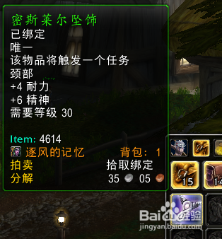 魔兽世界怀旧服[密斯莱尔坠饰]有什么用?