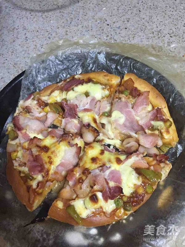 快手培根披萨