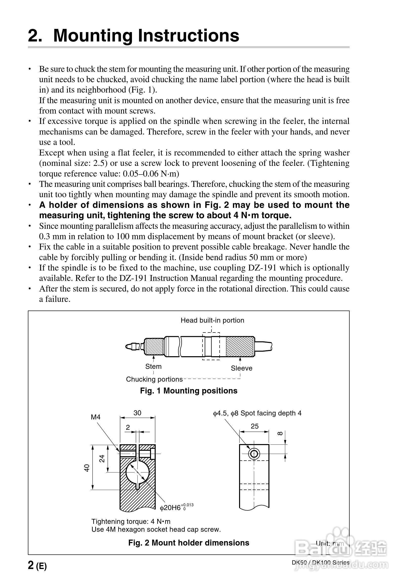 SONY DK50/DK100数字测量器说明书:[4]