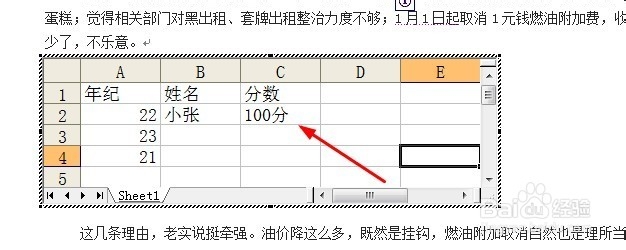 word2003文档中插入excel工作表的方法