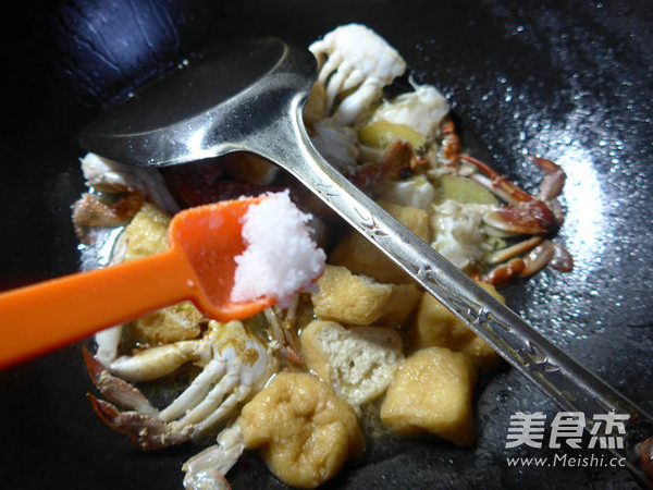 油豆腐炒螃蟹
