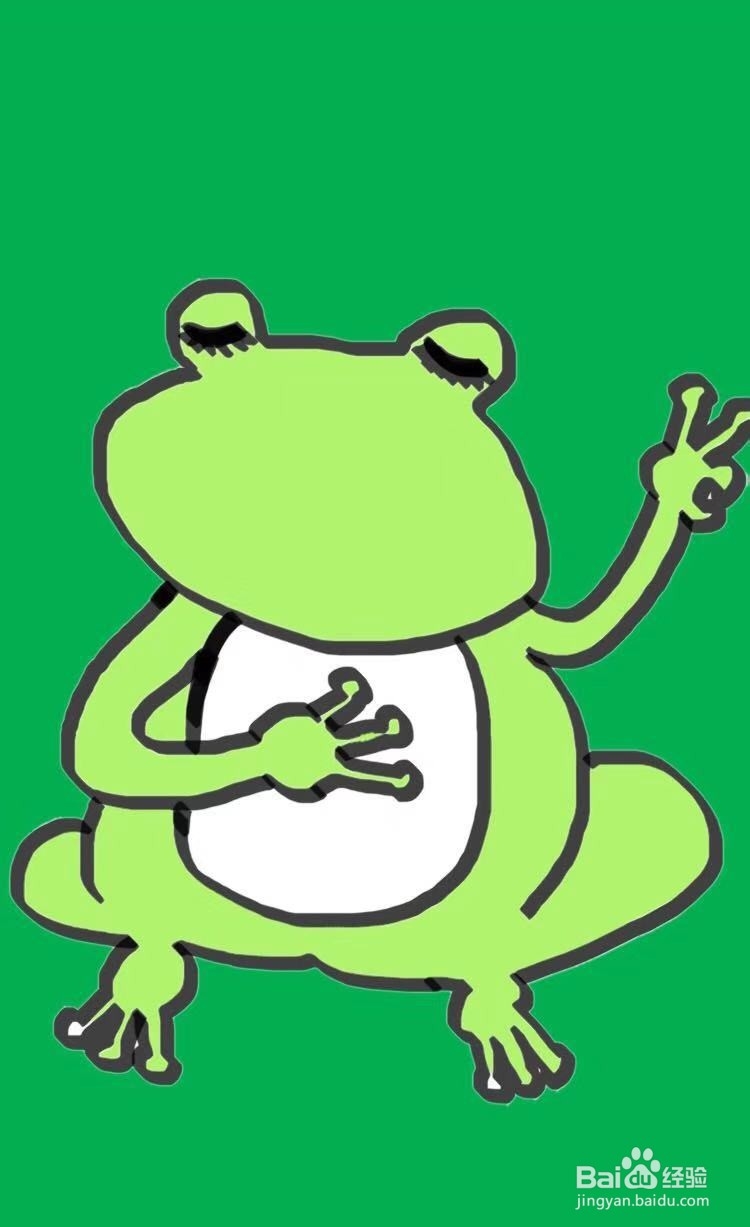 简笔画教程之可爱的青蛙