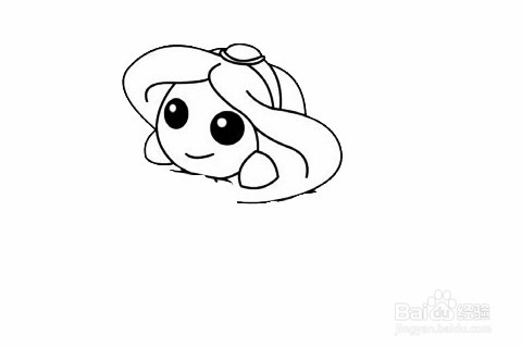 茉莉公主的简笔画