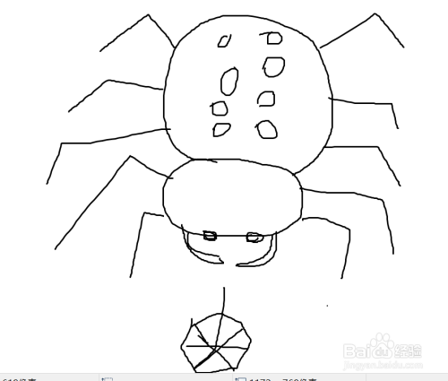 如何快速画出一直蜘蛛？