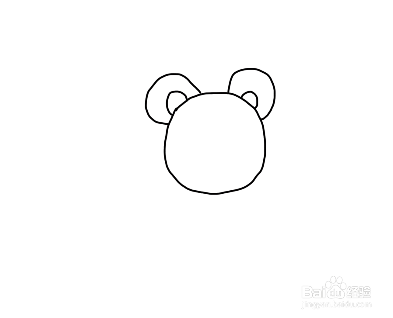 怎么画儿童彩色简笔画卡通动物老鼠?