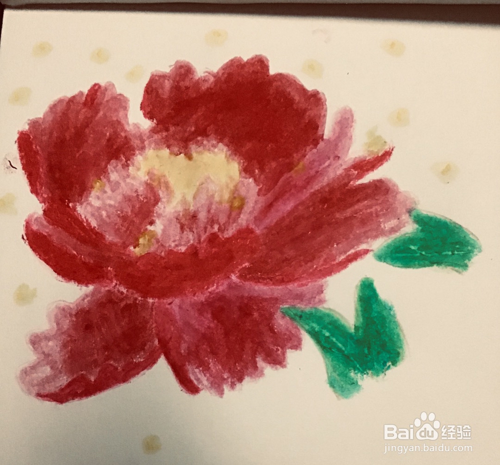 姐姐手绘的牡丹花