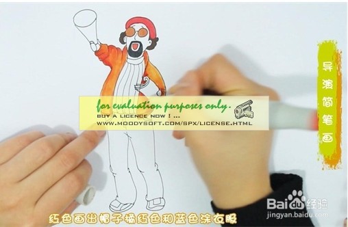 如何画导演简笔画