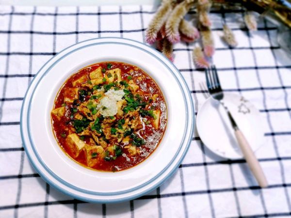 川味麻辣鸡柳烧豆腐