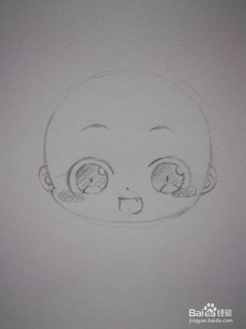 圣诞快乐 二头身卡通q版动漫人物手绘教程 百度经验