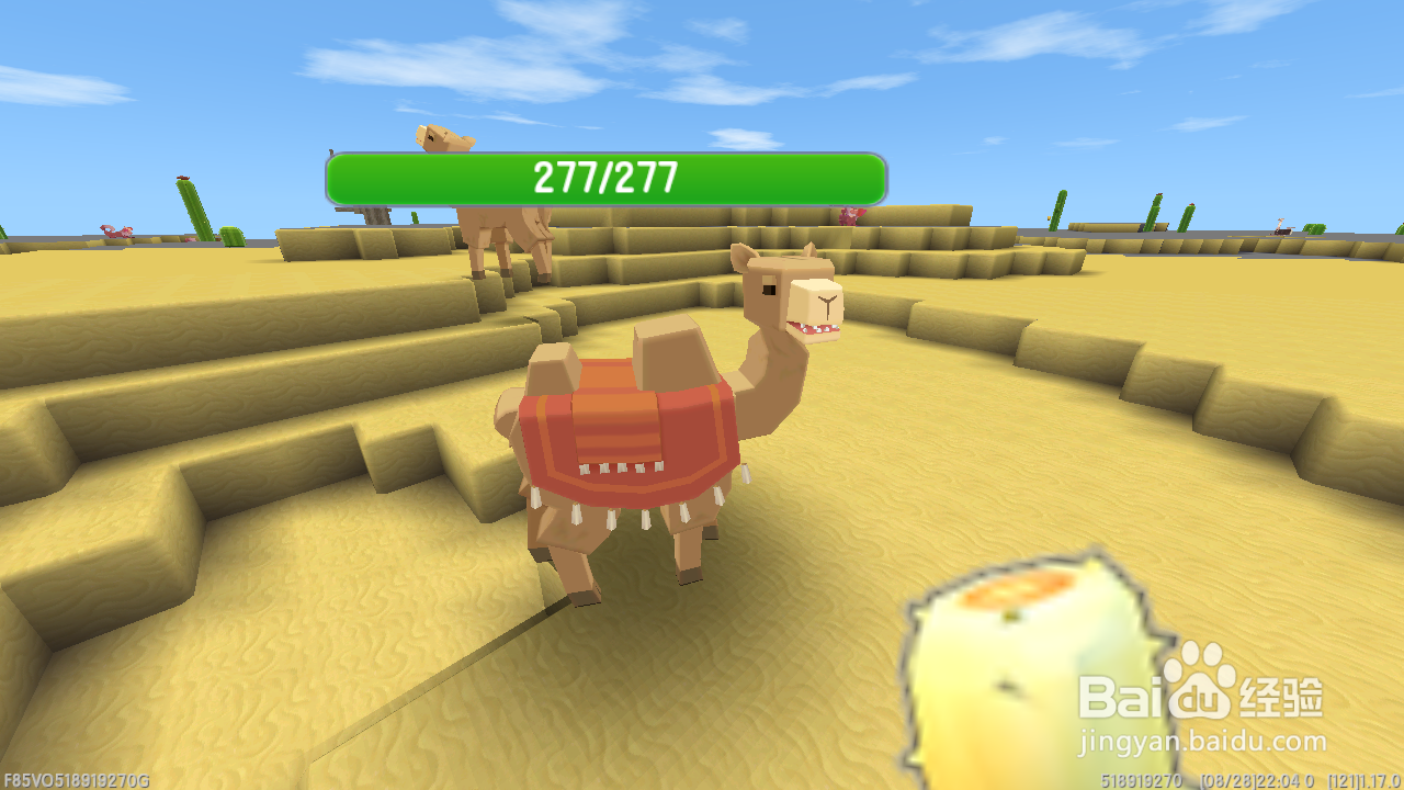 迷你世界里的骆驼怎么才能坐上去