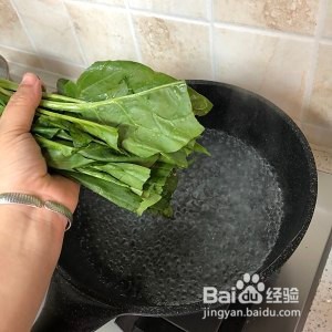 菠菜鸡蛋饼的制作方法