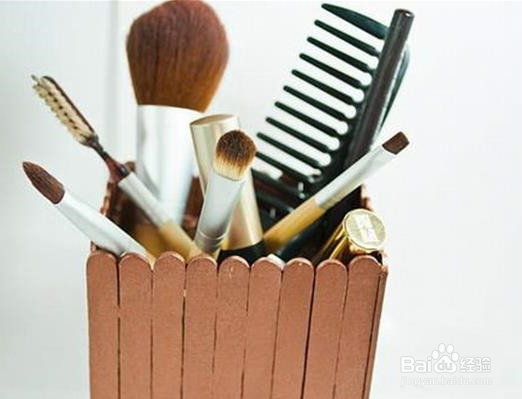 怎么用冰棍杆手工制作化妆品收纳盒子