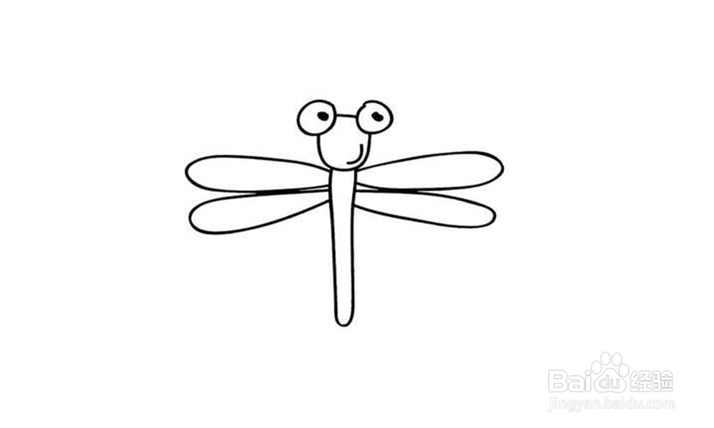 如何画出一只蜻蜓?