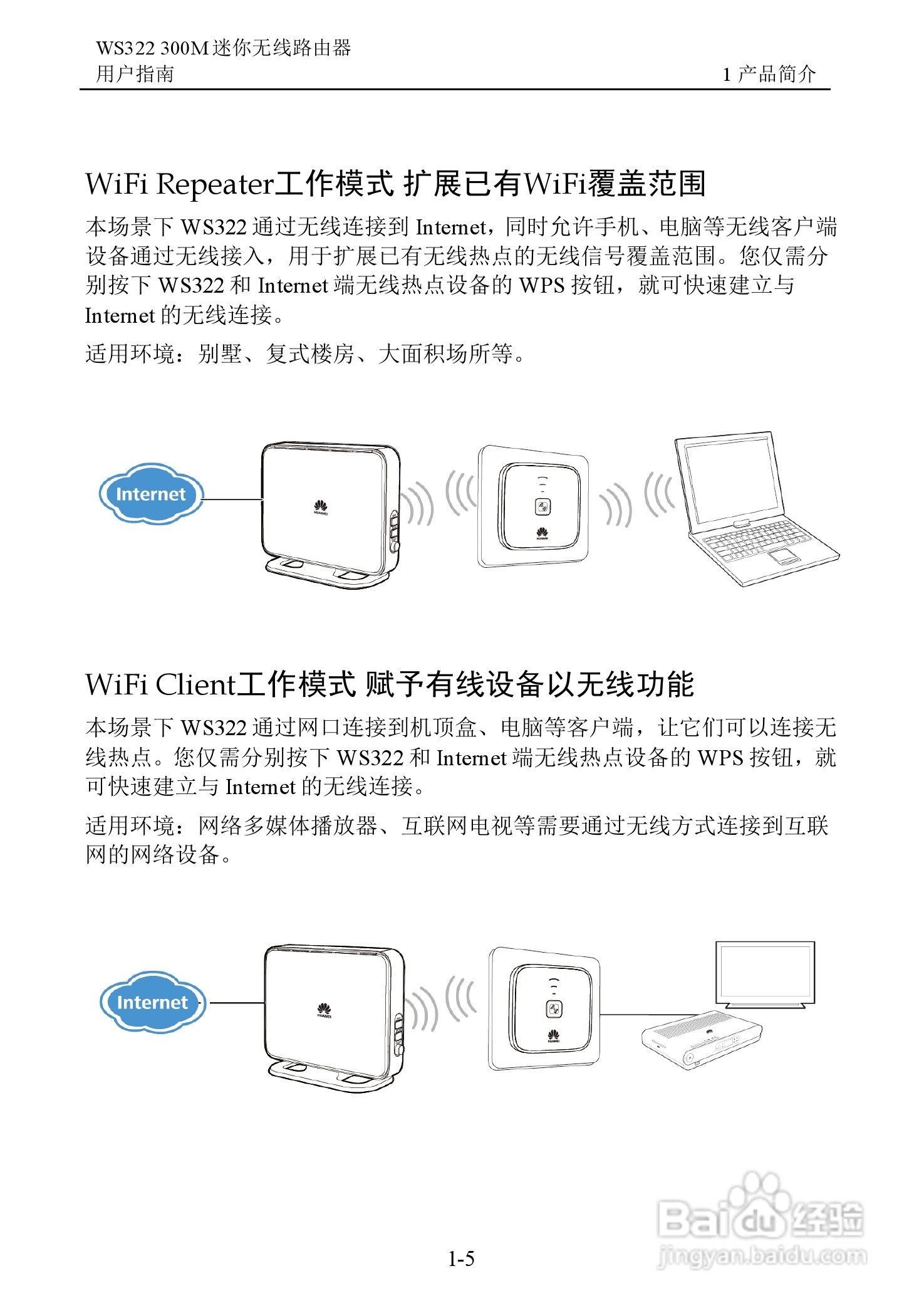 华为WS322 300M迷你无线路由器用户指南:[2]