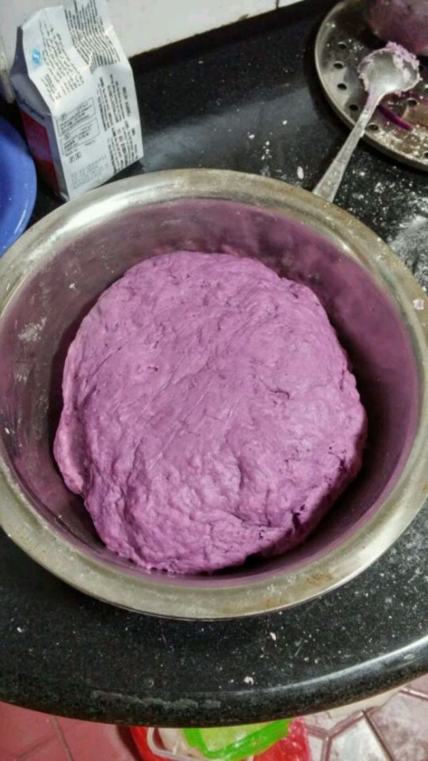 紫薯玫瑰花馒头