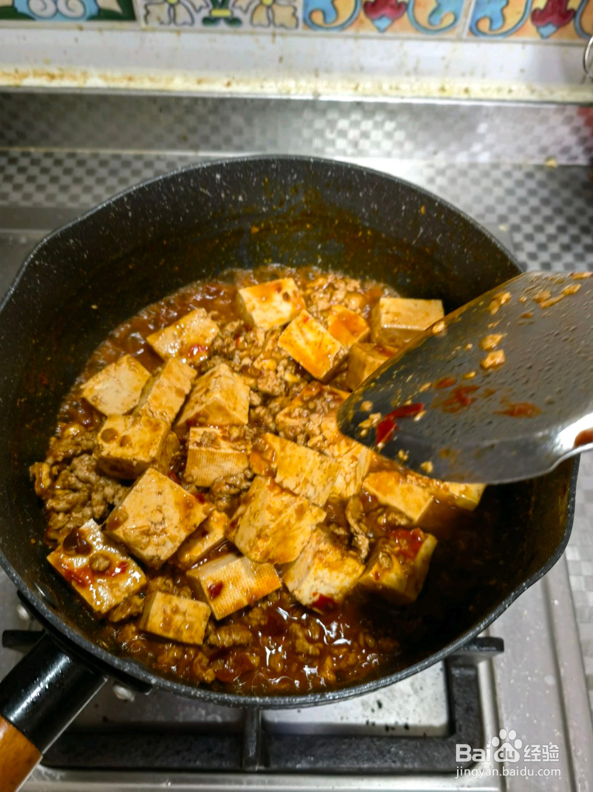 很多肉的麻婆豆腐的做法